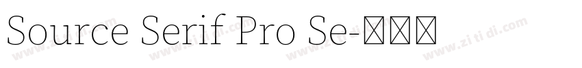 Source Serif Pro Se字体转换